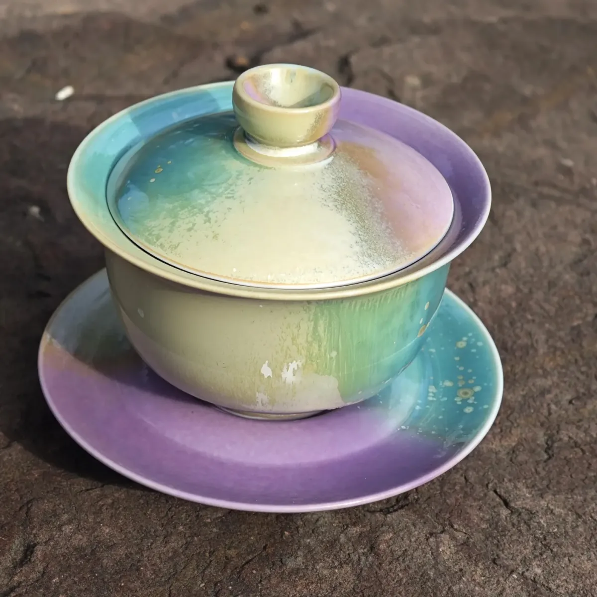 Gaiwan Aurora Dream — porcelana de Jingdezhen hecha a mano